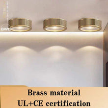 Load image into Gallery viewer, Surface-Mounted Ultra-Thin LED Pin Light – All-Copper Luxury Ceiling Spotlight for Living Room, Porch & Hallway