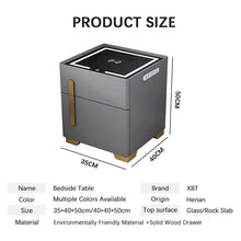 Load image into Gallery viewer, Luxury Home Bedroom Bed Side Cabinet Modern and Simple with Integrated Safe Wireless Charging Light