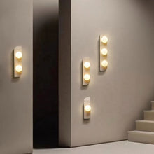 Load image into Gallery viewer, Japanese Wabi-Sabi LED Pendant Lamp – Yellow Stone Nordic Hanging Light for Corridor, Bedroom, Balcony & Villa Living Room