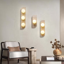 Load image into Gallery viewer, Japanese Wabi-Sabi LED Pendant Lamp – Yellow Stone Nordic Hanging Light for Corridor, Bedroom, Balcony & Villa Living Room