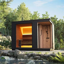 Load image into Gallery viewer, 6person Outdoor Steam Sauna Shower Cube Luxury  Wood Steam With Shower(PRE-ORDER)