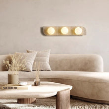 Load image into Gallery viewer, Japanese Wabi-Sabi LED Pendant Lamp – Yellow Stone Nordic Hanging Light for Corridor, Bedroom, Balcony & Villa Living Room