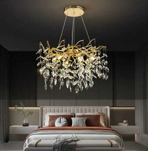 Cargar imagen en el visor de la galería, Interior Hotel Stair Pendant Lamp Modern Luxury Ceiling Led Crystal Chandelier Pendant Light