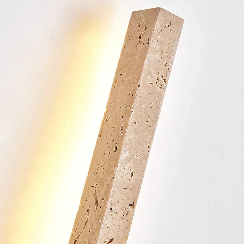 Modern Creative Wall Lamp Long Strip Shaped Wabi Sabi Warm LED Stone Lighting for Home Decor for Room Corridors
