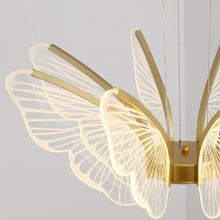 Cargar imagen en el visor de la galería, Butterfly Kitchen Chandelier for Bedroom Dining Room Lighting Chandeliers Dining Table Light Led Chandelier With Butterflies