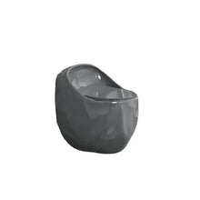 Load image into Gallery viewer, Bathroom Toilet One-piece WC Toilet Flush Ceramic Bathroom Grey Color Egg Shape