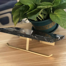 Load image into Gallery viewer, Double Toilet Paper Holder With Storage Wall Mounted Brass Black White Marble