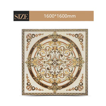 Load image into Gallery viewer, Luxury gold plated carpet tiles for villa hotel golden circle for hall entry and living room puzzle floor tiles polished crystal