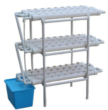 Load image into Gallery viewer, Hydroponics Nft System with 36/54/72/108 Holes Kits,Vertical Hydroponic Growing Systems PVC Tube Plant Vegetables