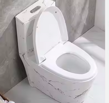 Load image into Gallery viewer, Marble Toilet Bowl Porcelain Electroplated High End Quality Modern Style Edition