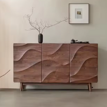 Load image into Gallery viewer, Elegant Retro Solid Wood Entrance Sideboard Cabinet Console Table