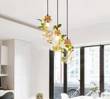 Charger l'image dans la galerie, Nordic Creative Modern Simple Industrial Style Three-Head Green Plant Chandelier