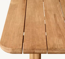 Load image into Gallery viewer, Luxury Outdoor Solid Teak Wood Dining Table – Garden & Patio Rectangle Table
