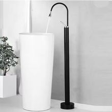 Load image into Gallery viewer, Modern Bathtub Faucet High Hot Cold Floor Mounted Waterfall Basin Mixer Tap