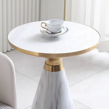 Загрузить изображение в средство просмотра галереи, Living Room White Gold Sofa Side Table Living Room Modern Coffee Table Metal Legs