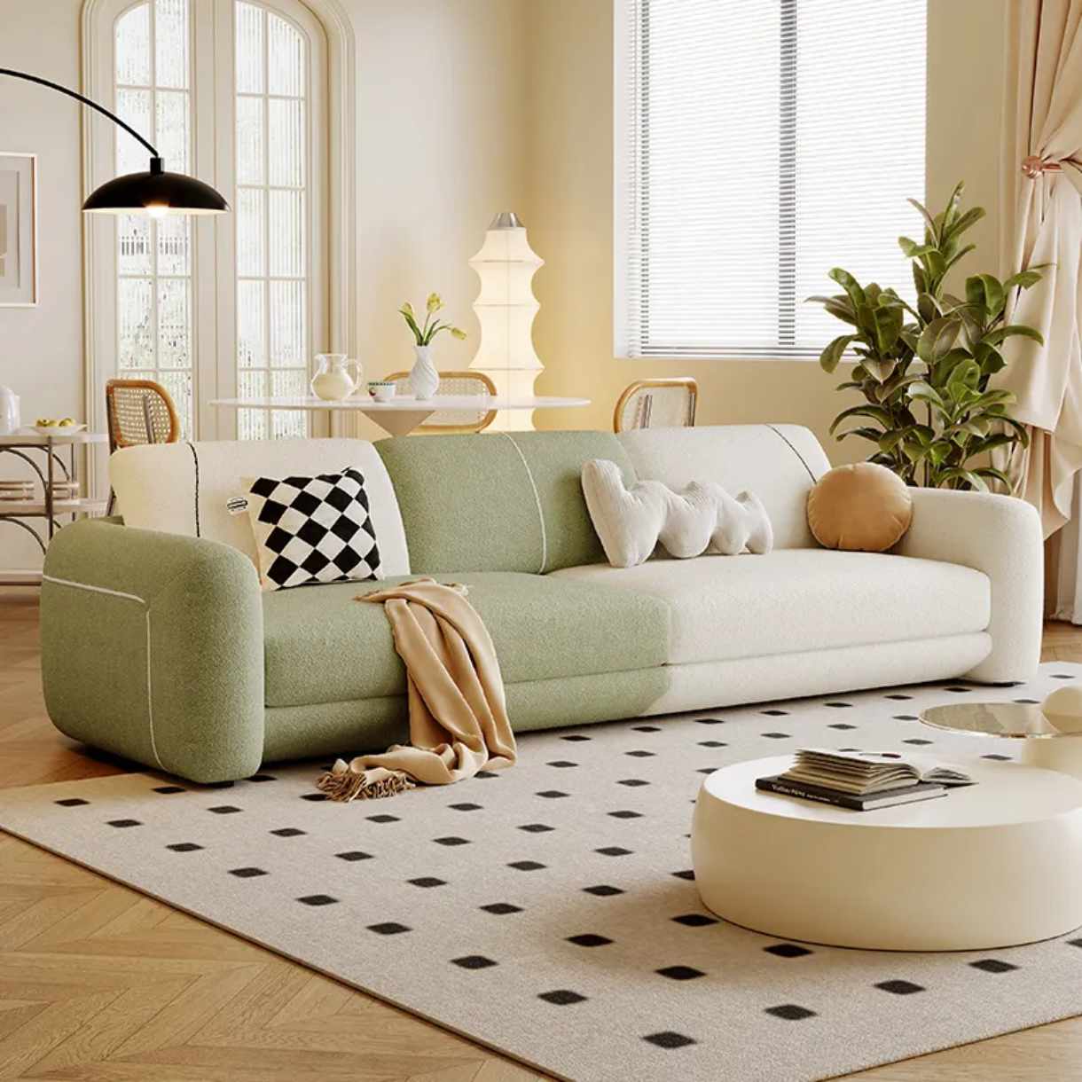 Luxury Fabric Sofa Set – High-End Classic Living Room Couch