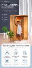 Load image into Gallery viewer, 2 Person Luxury Wood Indoor Steam Sauna Room with Shower(PRE-ORDER)