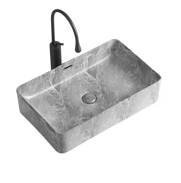 Countertop Marble Wash Basin Modern Style Edition