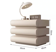 Load image into Gallery viewer, Nordic 3-Drawer Bedside Table – Modern Bedroom Nightstand & Side Cabinet Furniture