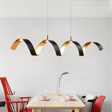 Load image into Gallery viewer, Modern Nordic design aluminum black led pendant light