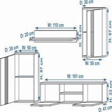 Cargar imagen en el visor de la galería, Great Living Room Furniture Combo - High Gloss Fronts - Freestanding Storage Units - TV Unit Cabinet Modern