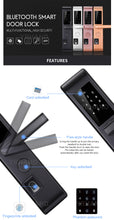 Load image into Gallery viewer, Keyless Bluetooth Fingerprint Reader Scanner Smart Door Lock with App