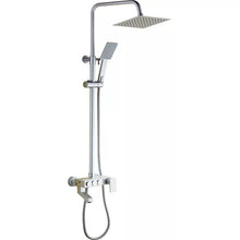 Load image into Gallery viewer, Rainfall Shower White Head Square Set
