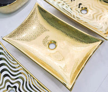 Load image into Gallery viewer, Bathroom luxury modern design ceramic hand wash basin