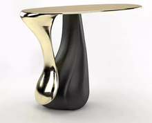 Lade das Bild in den Galerie-Viewer, Tea Table Black And Gold Unique Coffee Table