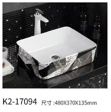 Загрузить изображение в средство просмотра галереи, Porcelain bathroom accessories wash basin