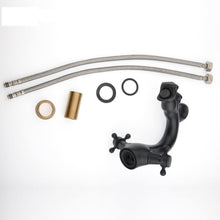 Charger l'image dans la galerie, Dual Cross Handle Dragon Black Basin Water Tap