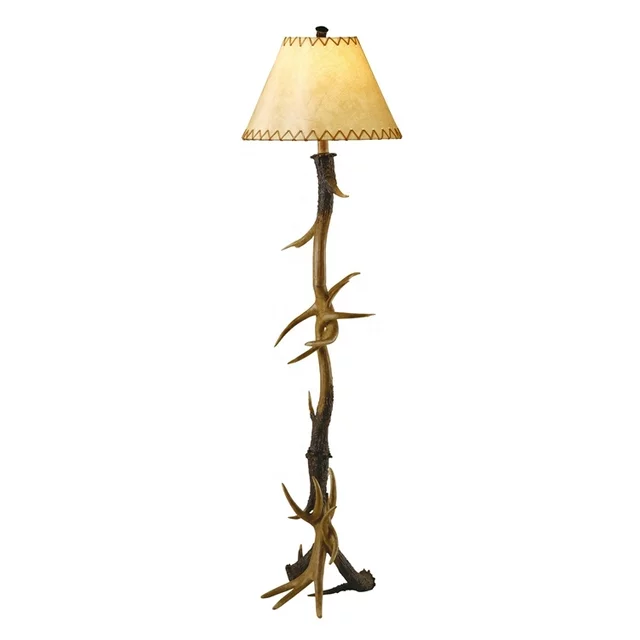 Standard vintage antler floor lamps for living room