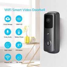 Load image into Gallery viewer, Smart Wi-Fi Video Doorbell with Camera and Audio - Check your Home Whenever you are Using Online Apps