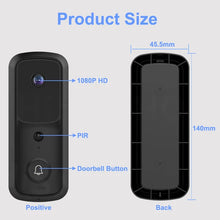 Load image into Gallery viewer, Smart Wi-Fi Video Doorbell with Camera and Audio - Check your Home Whenever you are Using Online Apps
