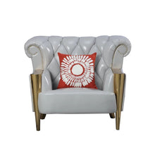 Load image into Gallery viewer, Italian Couch Stainless steel Frame with choice of Pu leather or Velvet