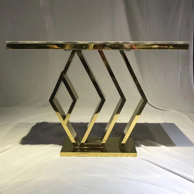 Italian Console Stainless Steel Table