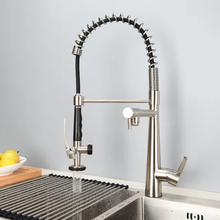 Load image into Gallery viewer, Best modern kitchen faucet for home
Kitchen faucet with pull down sprayer
Commercial pull out kitchen sink faucet
Touchless sensor kitchen faucet with sprayer
Contemporary stainless steel kitchen faucet
Easy install kitchen faucet for sink
High arc kitchen faucet with swivel spout
Durable kitchen tap for heavy use
Modern luxury kitchen faucet design
