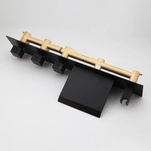 Load image into Gallery viewer, Modern Bathtub Wall Faucet Black Brass Waterfall Spout or Washbasin Wall Faucet Countertop