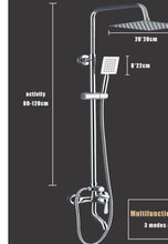 Load image into Gallery viewer, Rainfall Shower White Head Square Set