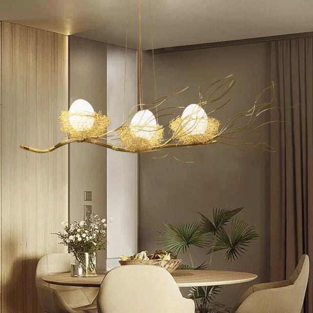Nordic Style Chandelier Bird Nest