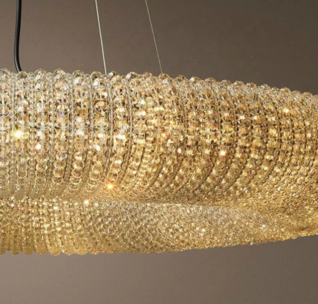 Circular Living Room Creative Beads String Pendant lamp