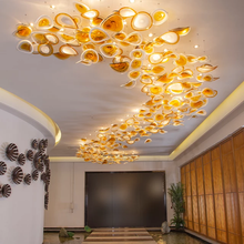 Load image into Gallery viewer, Contemporary Home Luxury Art Project Glass Crystal Long Led Chandelier Pendant Light