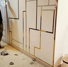 Load image into Gallery viewer, Rose Gold Color Mirror Brushed 304 Stainless Steel Tile Trim Decorative Metal Stainless Steel