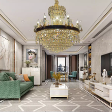 Load image into Gallery viewer, Good Quality Iron K9 Crystal Chandelier Pendant Light For Hotel