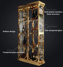 Load image into Gallery viewer, Wine Shelf with Stainless-steel Frame