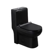 Load image into Gallery viewer, Modern Black Matte Water Closet – Sleek & Stylish