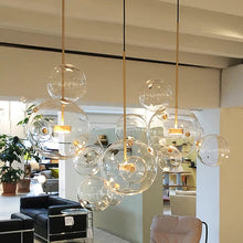 Load image into Gallery viewer, Bubble Hanging pendant LED Glass chandelier lighting American Kitchen Dining Room Home Decor Lights