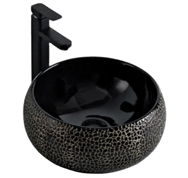 Black Porcelain Bathroom Accessories Wash Basin