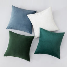 Load image into Gallery viewer, 32 Colors Velvet Pillow Green Pillow Covers 18x18 22x22 Accept Custom Velvet Cushion for Home Decor