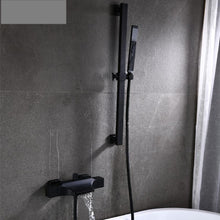 Cargar imagen en el visor de la galería, Bathroom Wall Mounted Bath Shower Faucets Set Double Handles Brass Gold Bathtub Faucets